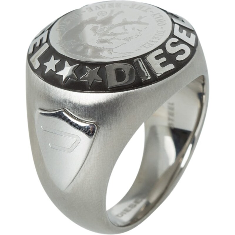 Diesel Gent Ring Ring silvercoloured