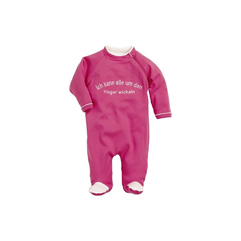 Schnizler Unisex Baby Schlafstrampler Schlafanzug mit Spruch: Ich Kann Alle Um Den Finger Wickeln, Oeko Tex Standard 100