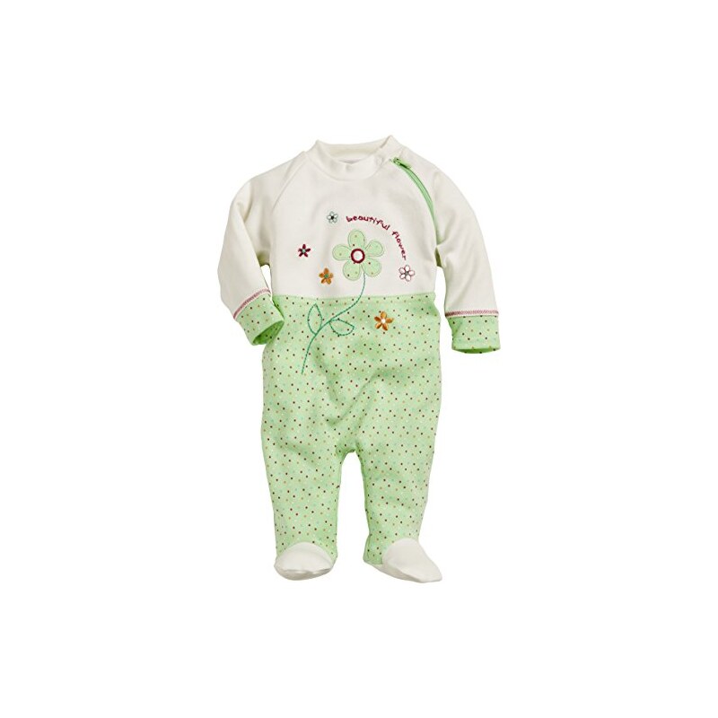 Schnizler Baby - Mädchen Schlafstrampler Schlafanzug Flower, Oeko Tex Standard 100