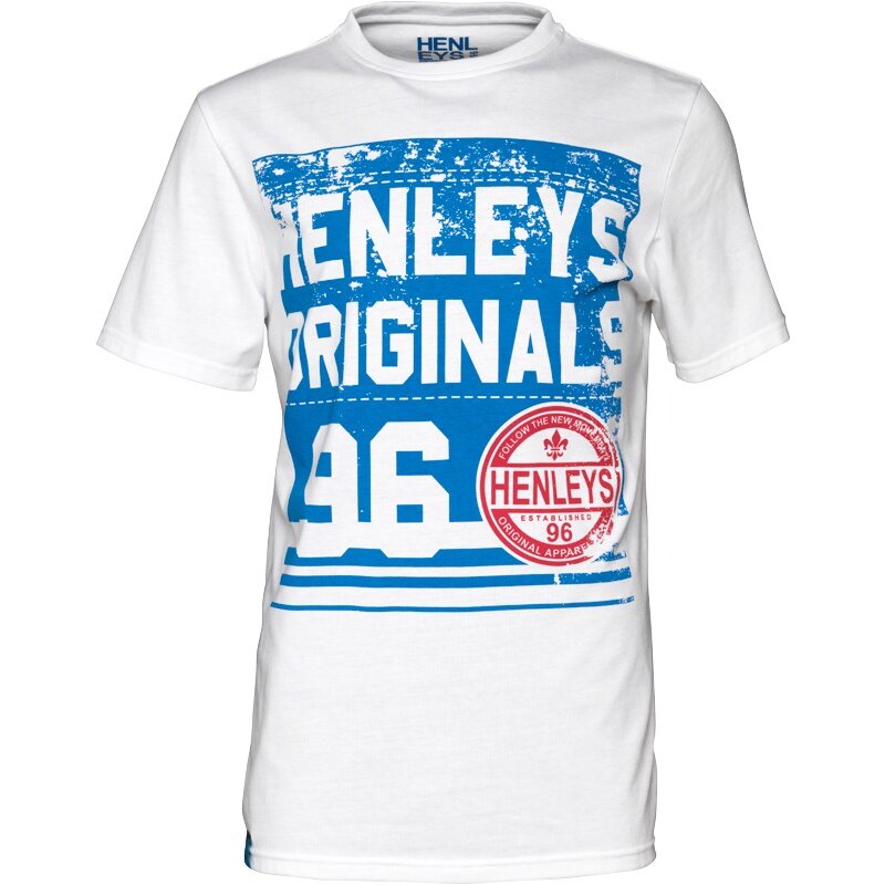 Henleys Herren Major T-Shirt Weiß