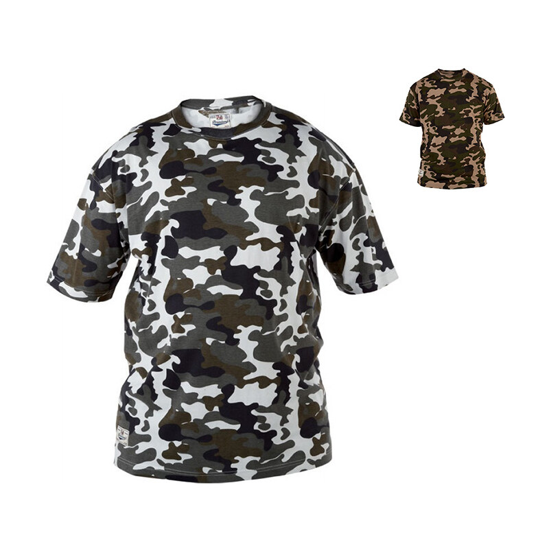 Lesara T-Shirt im Camouflage-Design - Weiß - S
