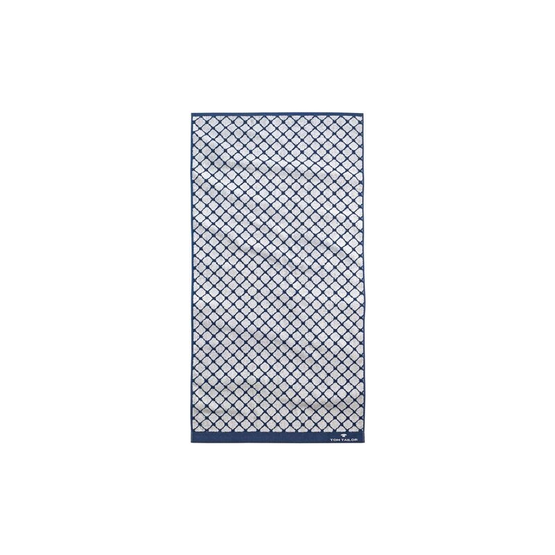 Badetuch Andrew mit Netz-Optik Tom Tailor blau 1x 70x140 cm