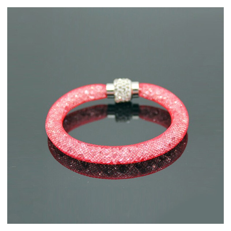 Lesara Armband mit Kristallen - Pink