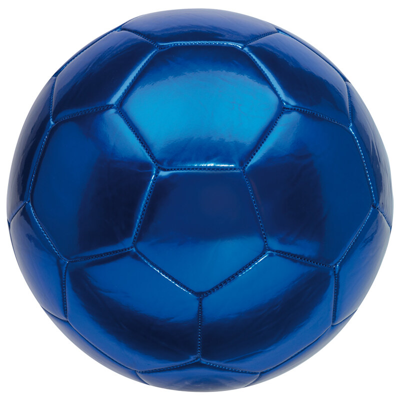 Lesara Fußball mit Glanzeffekt - Blau