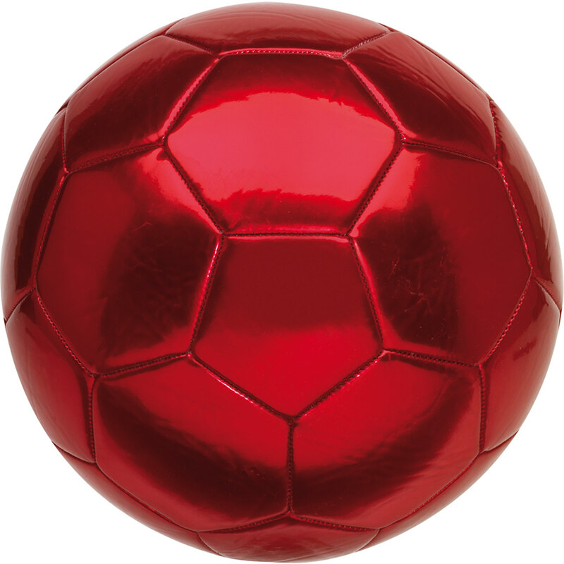 Lesara Fußball mit Glanzeffekt - Rot