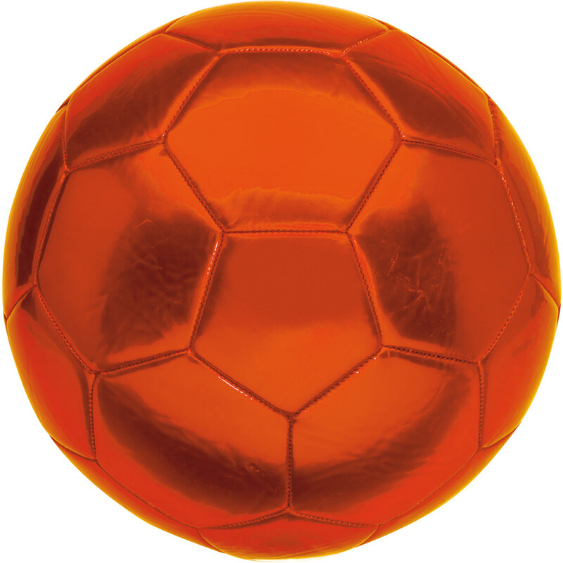 Lesara Fußball mit Glanzeffekt - Orange