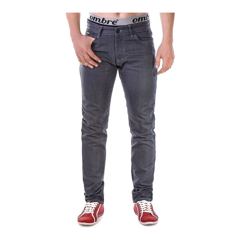 Lesara Slim-Fit-Jeans - Grau - 29