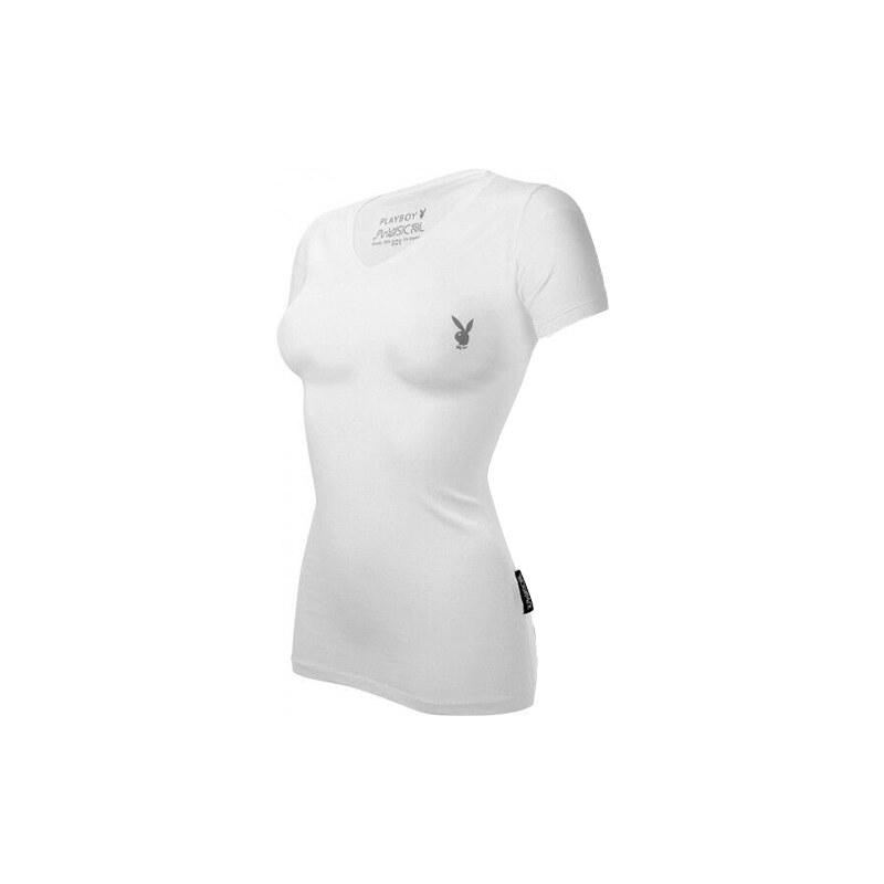 T-Shirt mit Playboy-Logo - Weiß - M