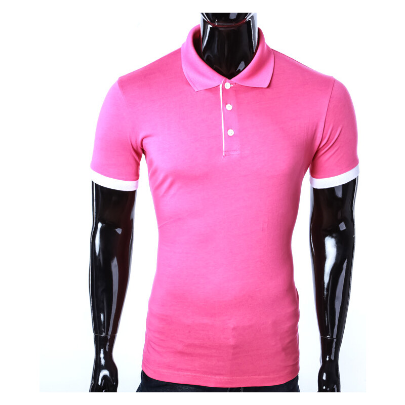 Re-Verse Poloshirt unifarben - Pink - S