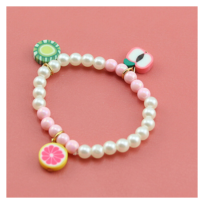 Lesara Kinder-Armband mit Candy-Anhängern - Pink
