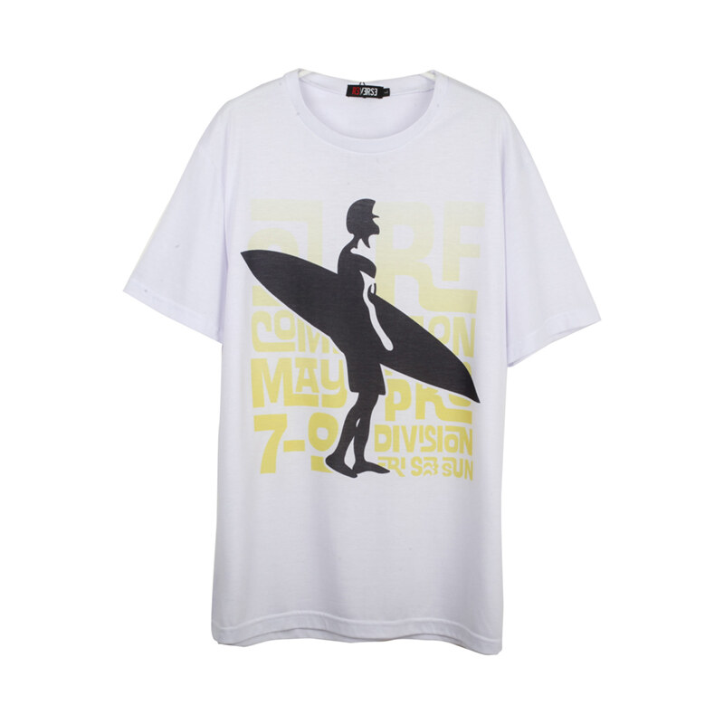 Re-Verse T-Shirt Surfer-Boy - Weiß - 3XL