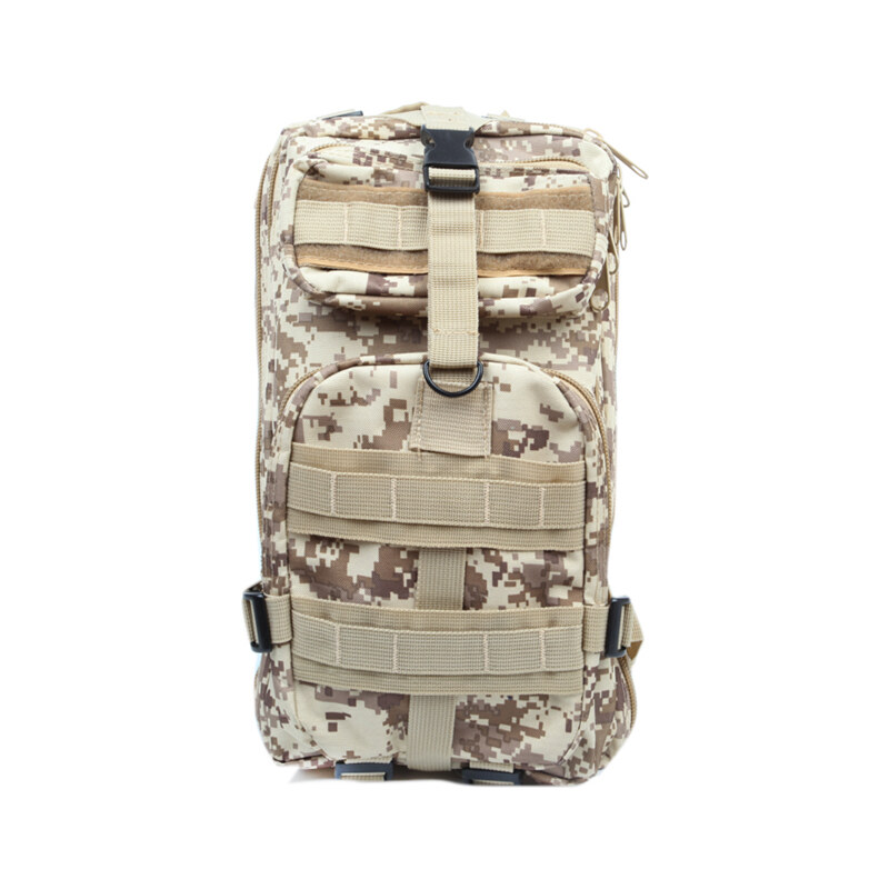 Lesara Backpacker-Rucksack mit Hüftgurt - Camouflage