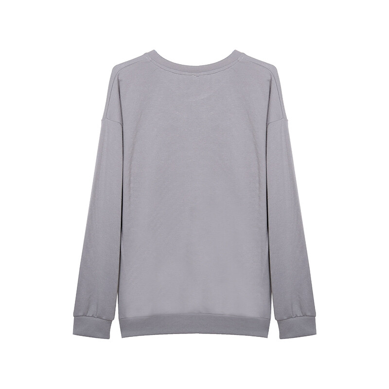 Lesara Sweater mit Reißverschluss-Details - Grau - M