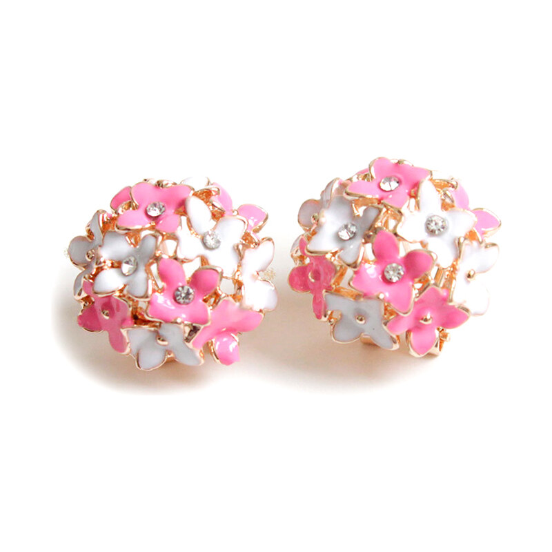 Lesara Ohrringe im Blüten-Design - Pink