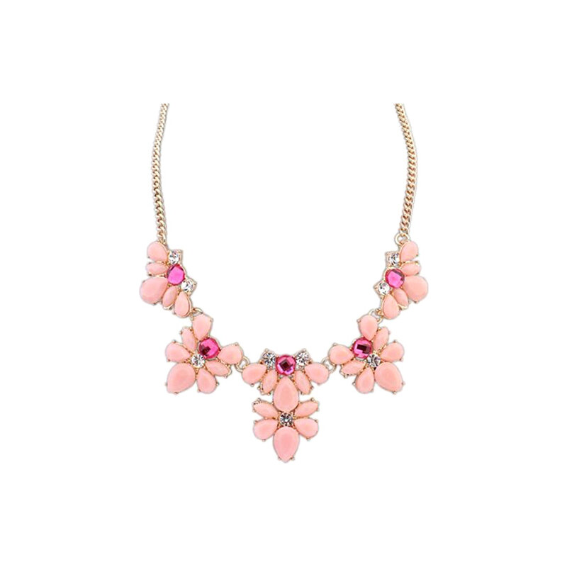 Lesara Statement-Halskette in Pastellfarben - Pink