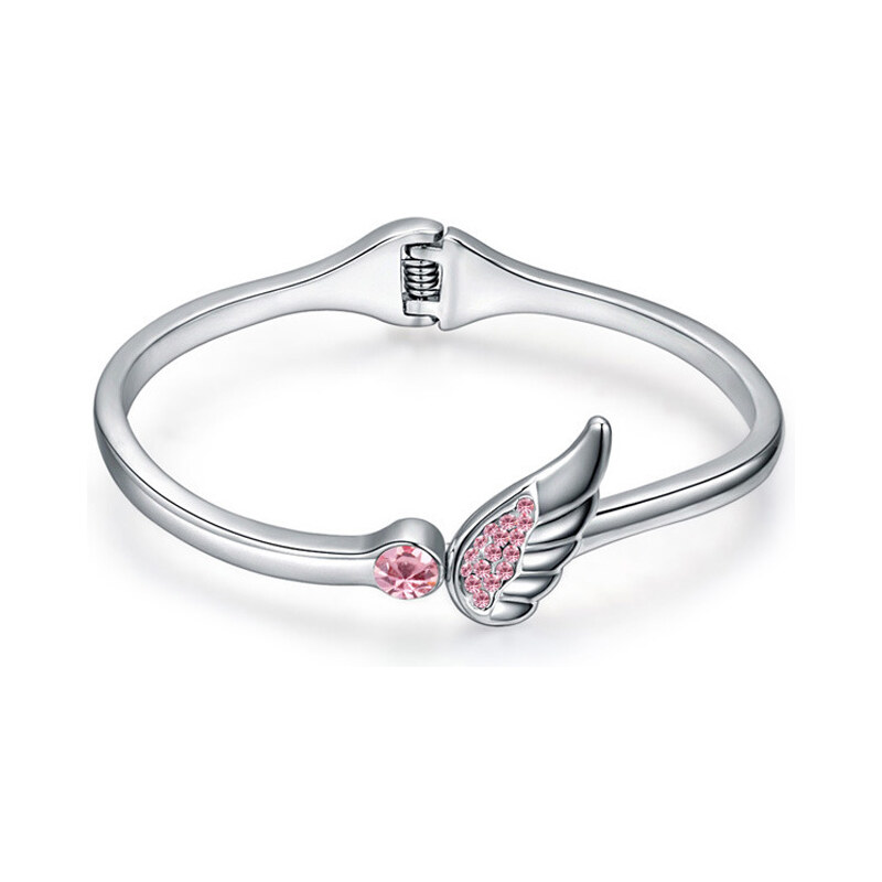 Lesara Armband Engelsflügel mit Swarovski Elements - Pink