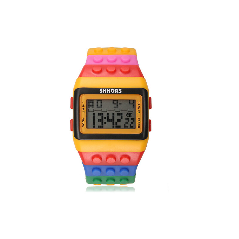 Lesara Digitale Armbanduhr Rainbow - Orange