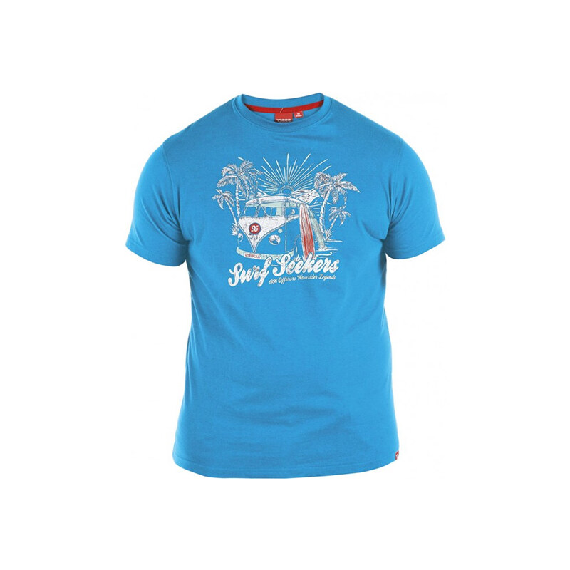 Lesara T-Shirt mit Surf-Print - Blau - 4XL