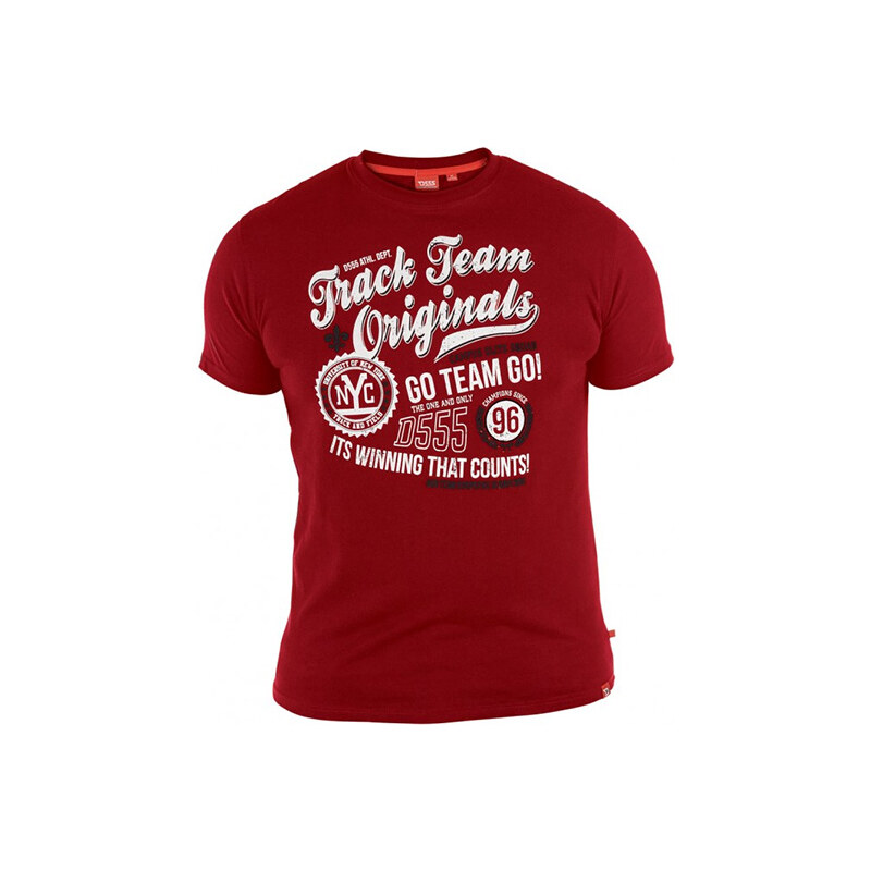 Lesara T-Shirt mit Schrift-Print - Rot - M