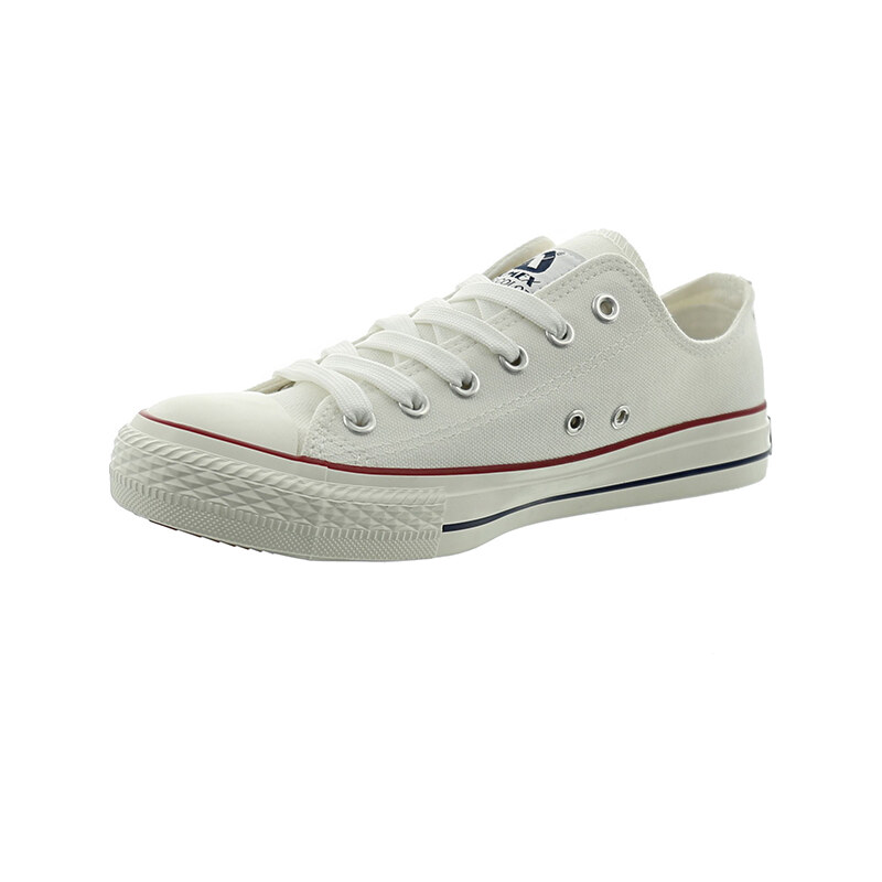 Lesara Stoff-Sneaker mit weißer Kappe - Weiß - 46