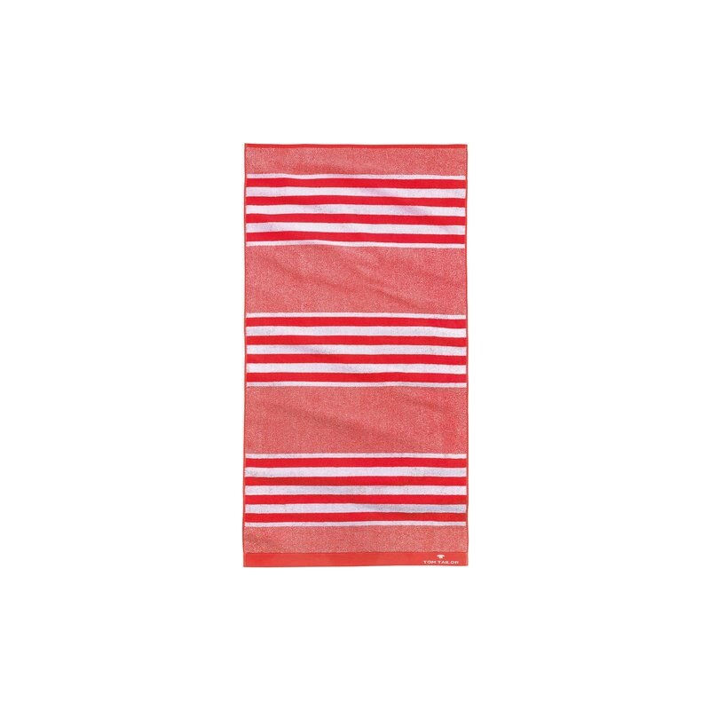 Tom Tailor Badetuch Sprint mit Streifen rot 1x 70x140 cm