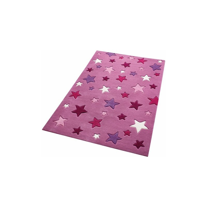 Kinder-Teppich Smart Kids Simple Stars handgetuftet SMART KIDS rosa 3 (B/L: 110x170 cm),31 (B/L: 130x190 cm)
