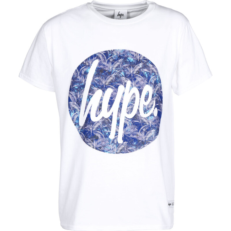 Hype Blue Palm Circle T-Shirt white