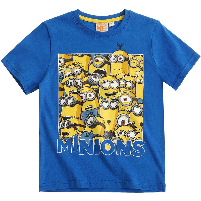Minions T-Shirt blau in Größe 116 für Jungen aus 100% Baumwolle
