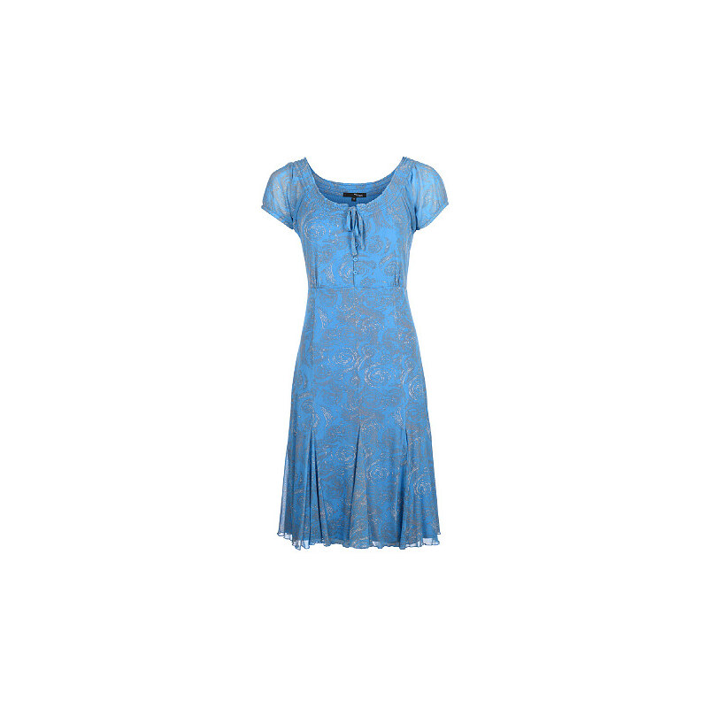 My Own, Kleid, 1/2 Arm, Brilliant Blue/Weiß, Größe 36