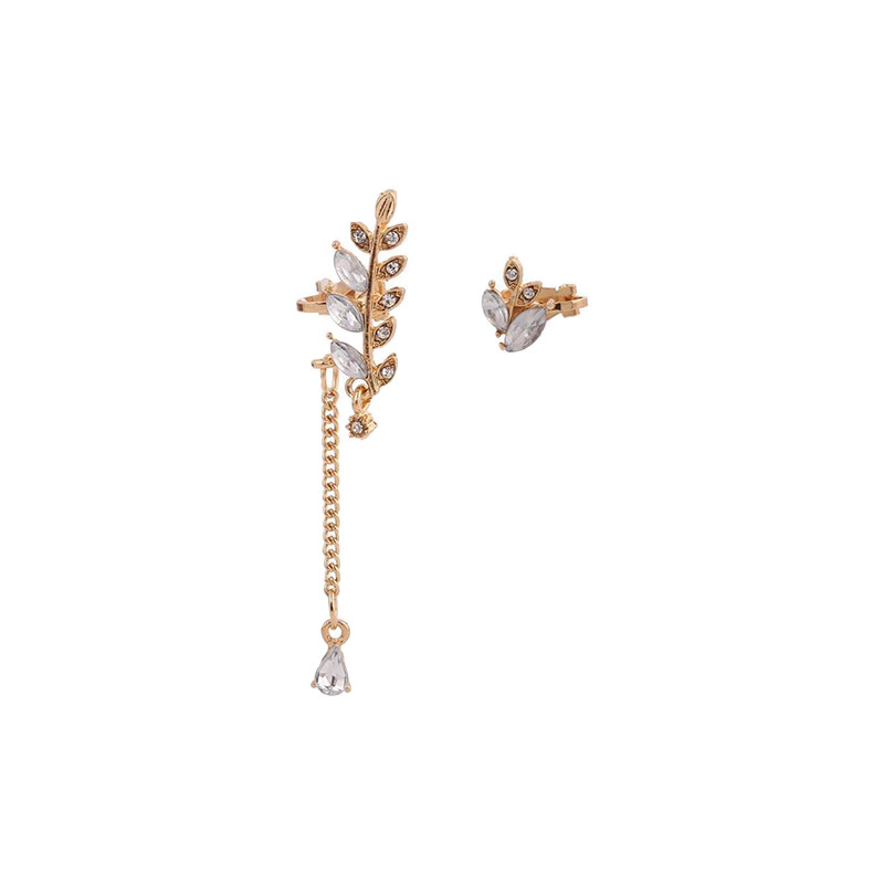 Lesara 2-teiliges Ohrschmuck-Set im floralen Design - Gold
