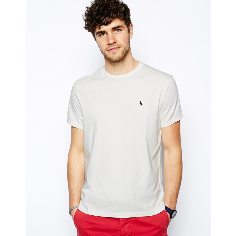 Jack Wills - Sandleford - T-Shirt mit Fasan-Logo - Weiß