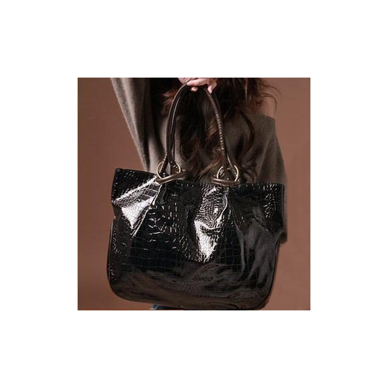 sammydress Fashion Women's Shoulder Bag With Stone Pattern and Metal Design