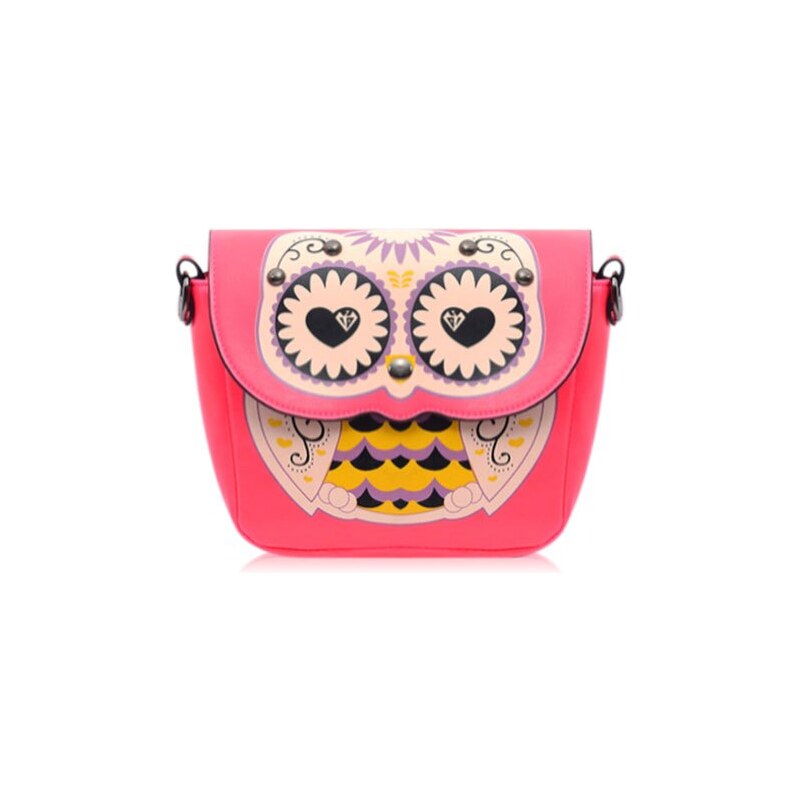 sammydress Cute Women's Crossbody Bag With Owl Print and Color Matching Design