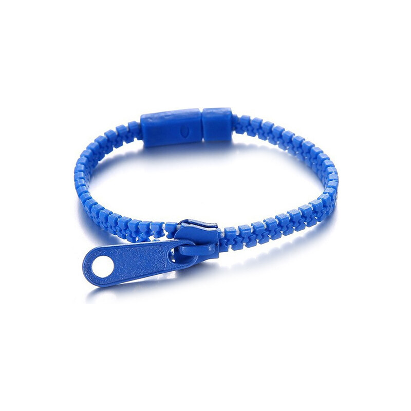 Lesara Armband im Reißverschluss-Design - Blau