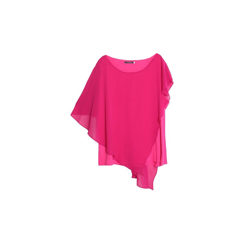 Lesara Shirt mit asymmetrischem Schnitt - Pink - S