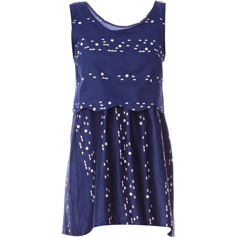 Loreak Mendian Olatu Sunrise - Kleid mit kurzem Schnitt - marineblau