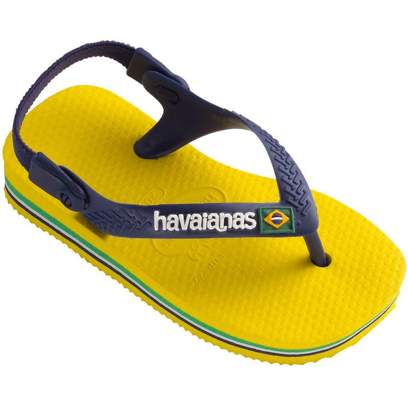 Havaianas baby brasil logo cirtrus yellow - Sandalen - zweifarbig