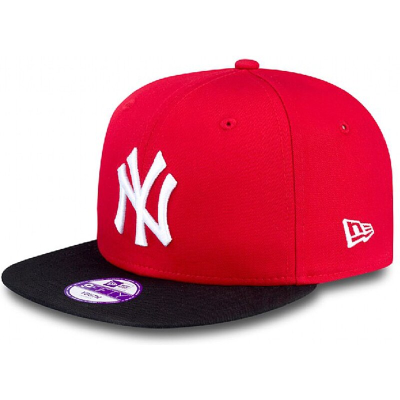New Era 9FIFTY MLB Cotton Block New-York Yankees - Schirmmütze - rot