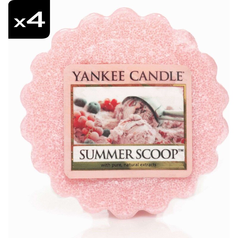 Yankee Candle Glace d'été rose - Parfümierte Kerze - rosa