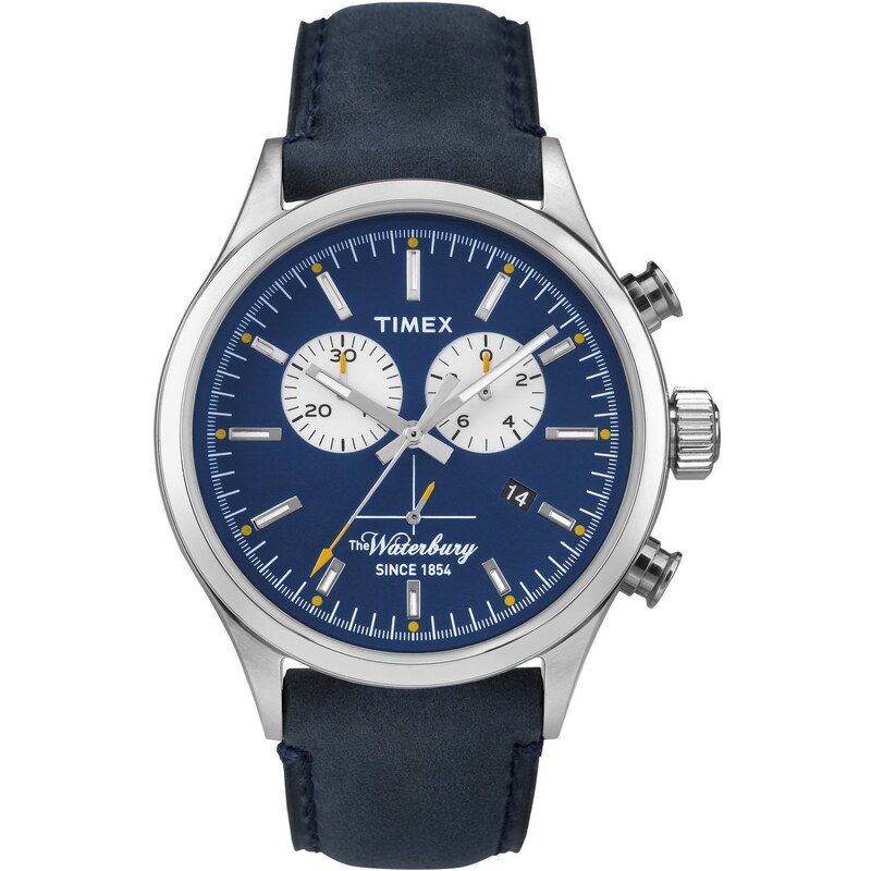 Timex Waterbury - Uhr mit Lederarmband - blau