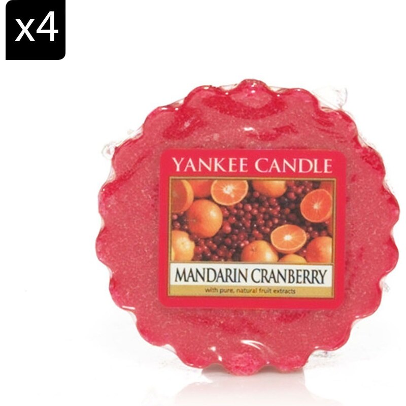 Yankee Candle Mandarine et canneberge rouge - Parfümierte Kerze - rot