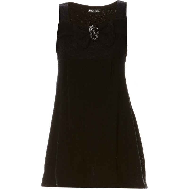 Soho Boulevard Kleid mit kurzem Schnitt - schwarz