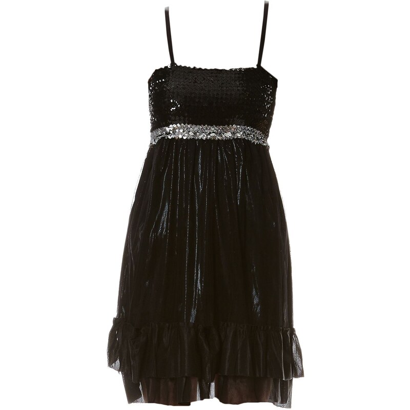 Soho Boulevard Kleid mit Volants - schwarz