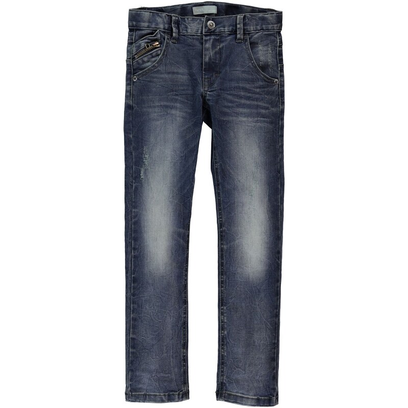 Name It RALF CROSS - Jeans mit geradem Schnitt - jeansblau