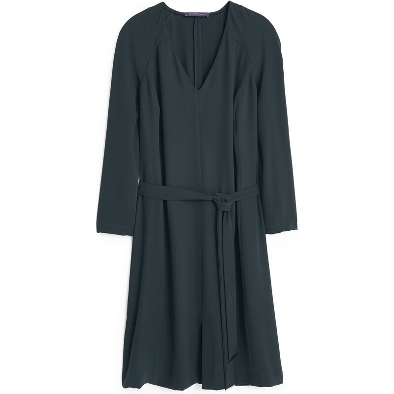 Violeta by Mango Kleid mit geradem Schnitt - dunkelgrün