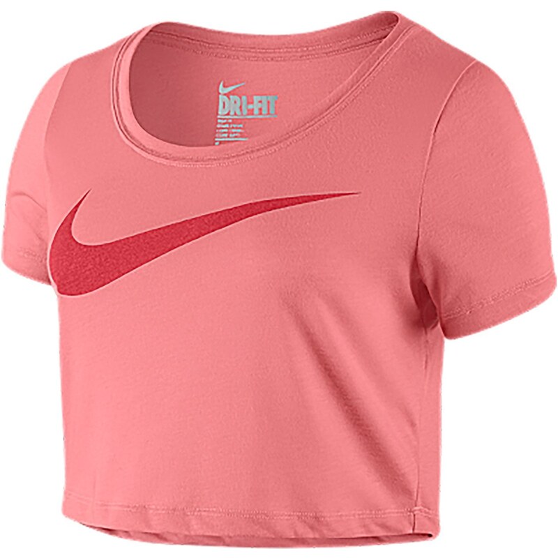Nike Swoosh Crop Top - Top - rosa