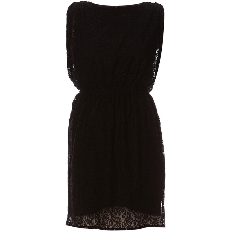 EDC By Esprit Kleid mit fließendem Schnitt - schwarz