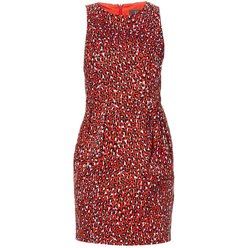 Esprit Collection Kleid mit hautengem Schnitt - gemustert
