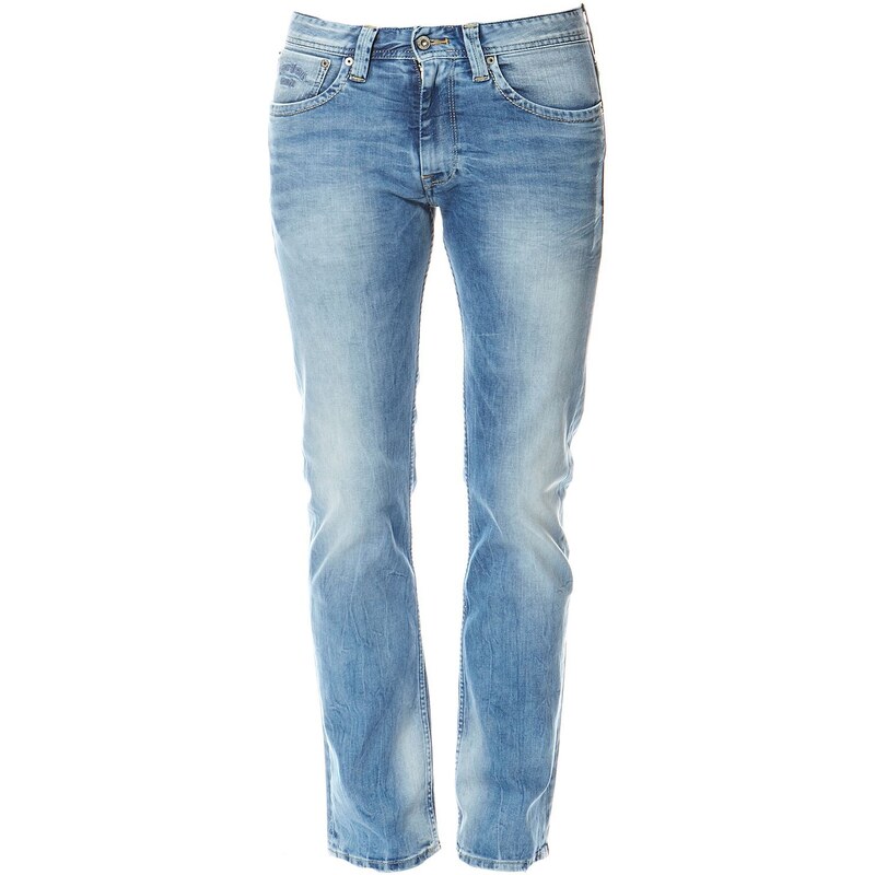 Pepe Jeans London Kingston zip - Jeans mit geradem Schnitt - jeansblau