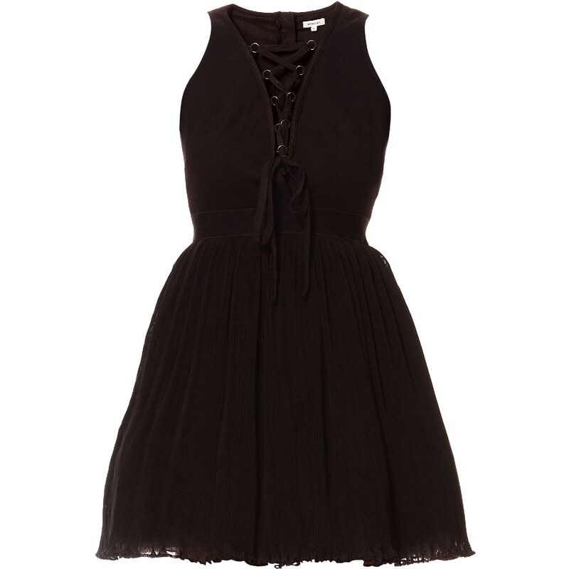 Manoush Kleid mit Volants - schwarz